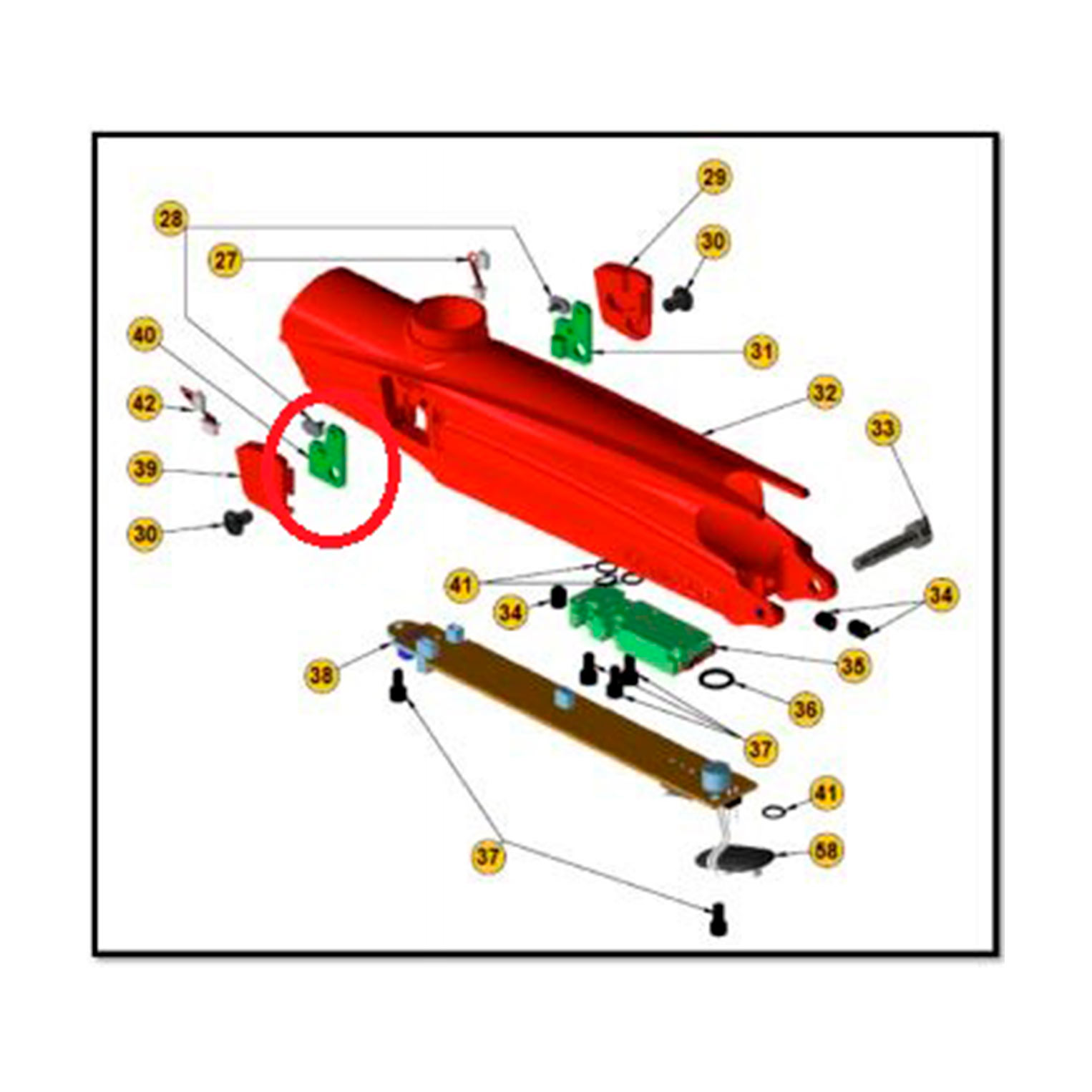 Empire Vanquish Part 38 Main Circuit Board Paintball Emboscada