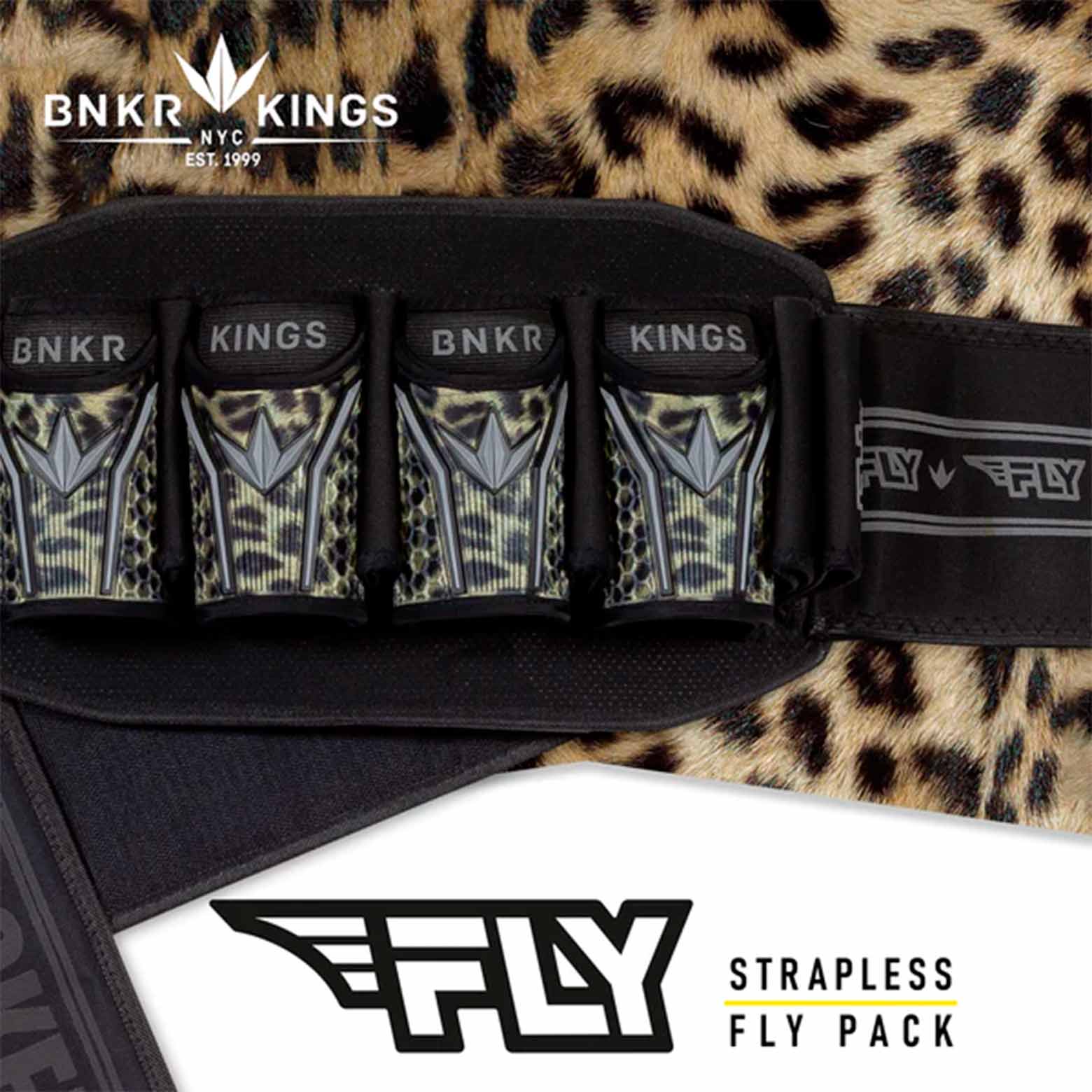 Bunkerkings Fly Pack 4+7 Leopard Paintball Emboscada