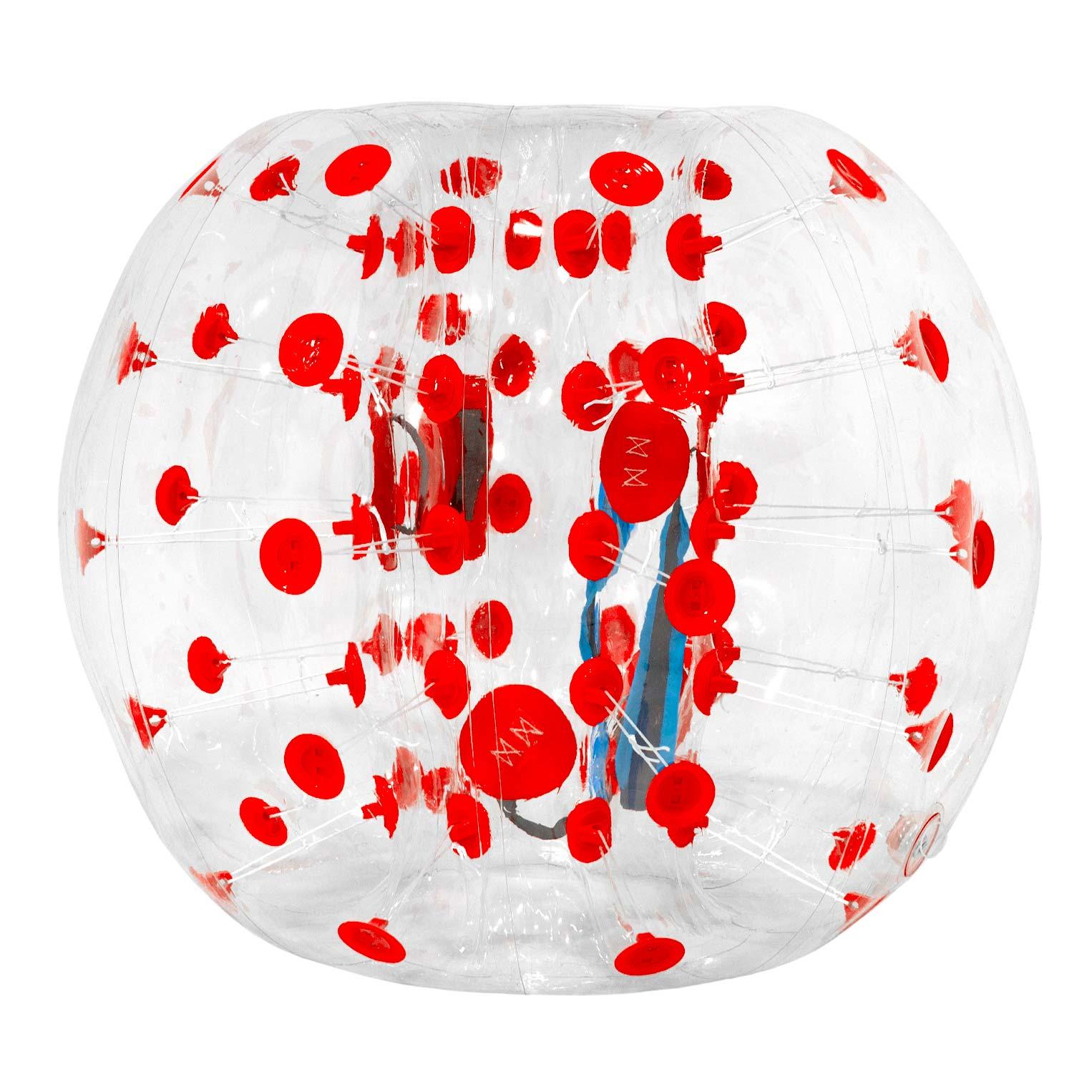 Bumper Ball 1.5m Red/Clear PVC