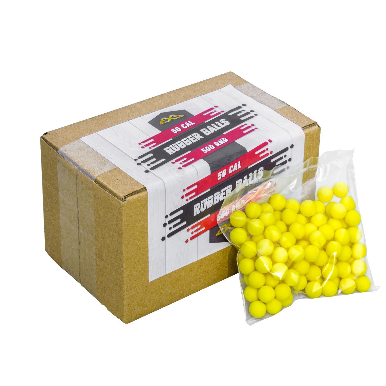 Rubber Balls Cal. 50 Yellow - 500 pack
