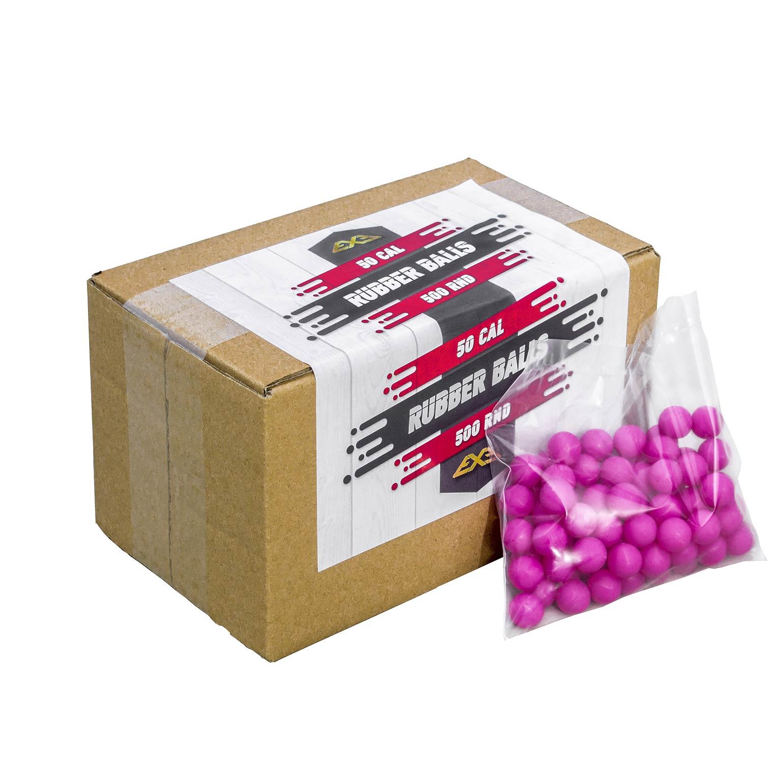 Rubber Balls Cal. 50 Pink - 500 pack