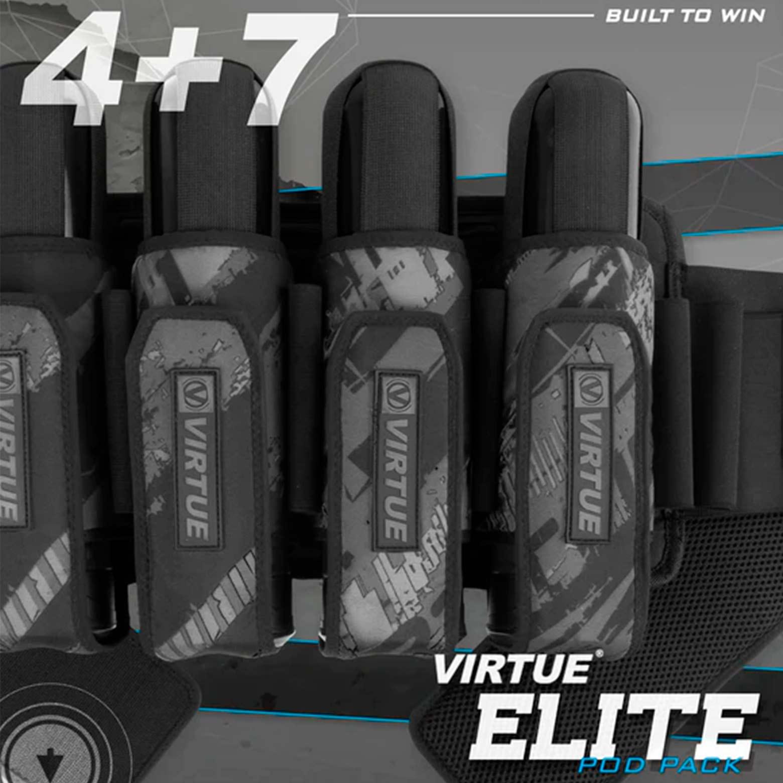Virtue Elite V2 Harness 4+7 Graphic Black
