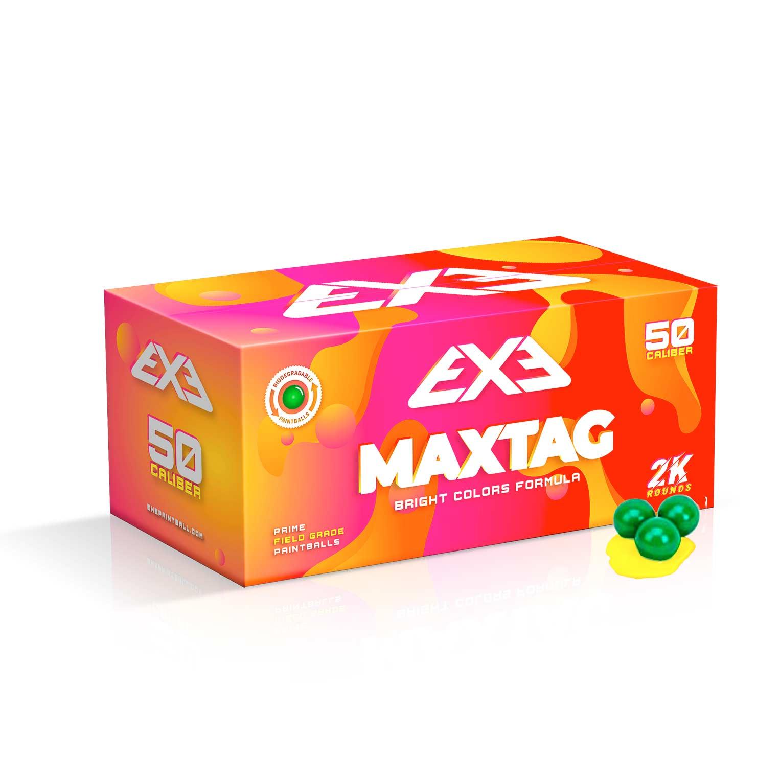 Paintballs EXE Maxtag Cal. 50 Metallic Green/Yellow 2000un