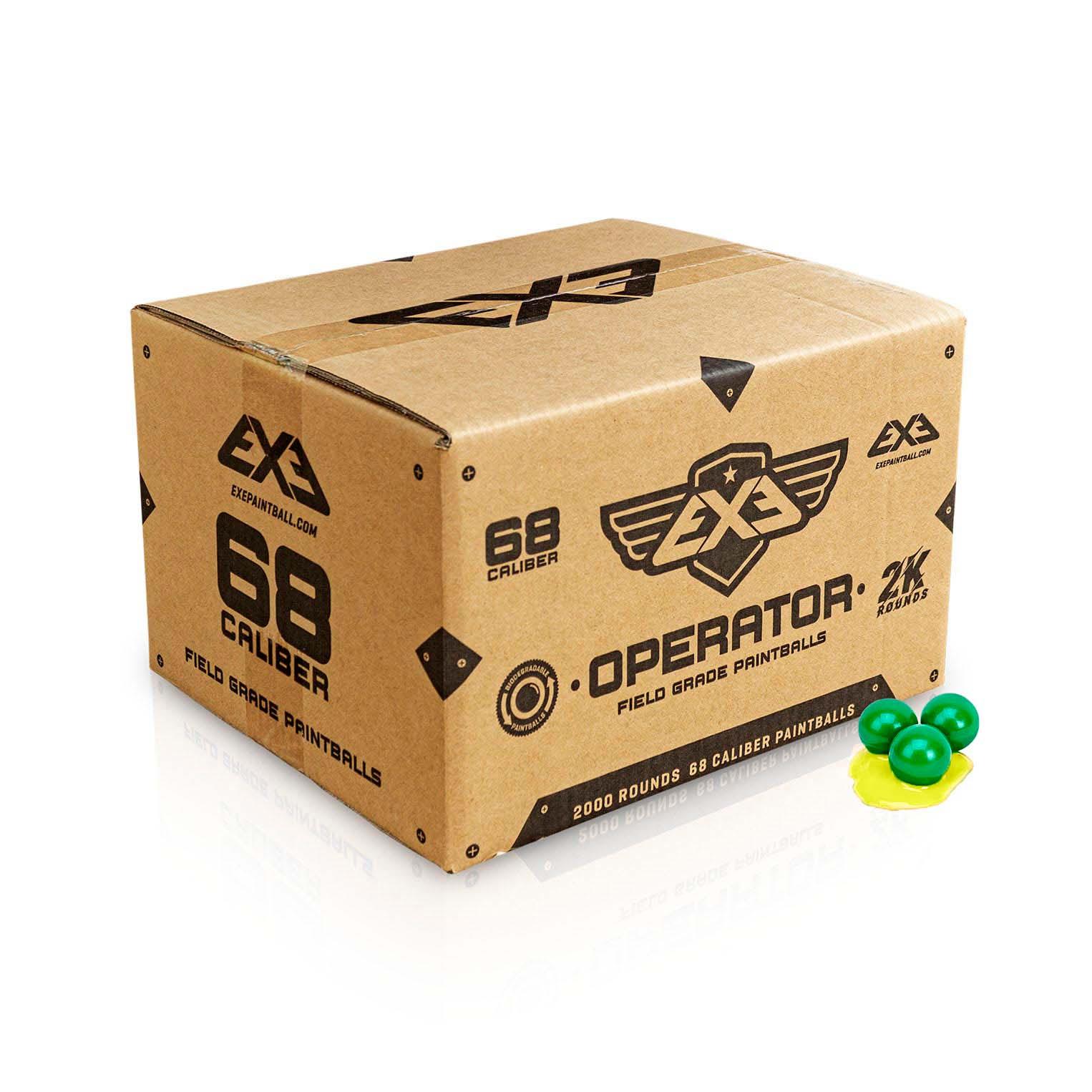 Paintballs EXE Operator Cal. 68  Green/Yellow