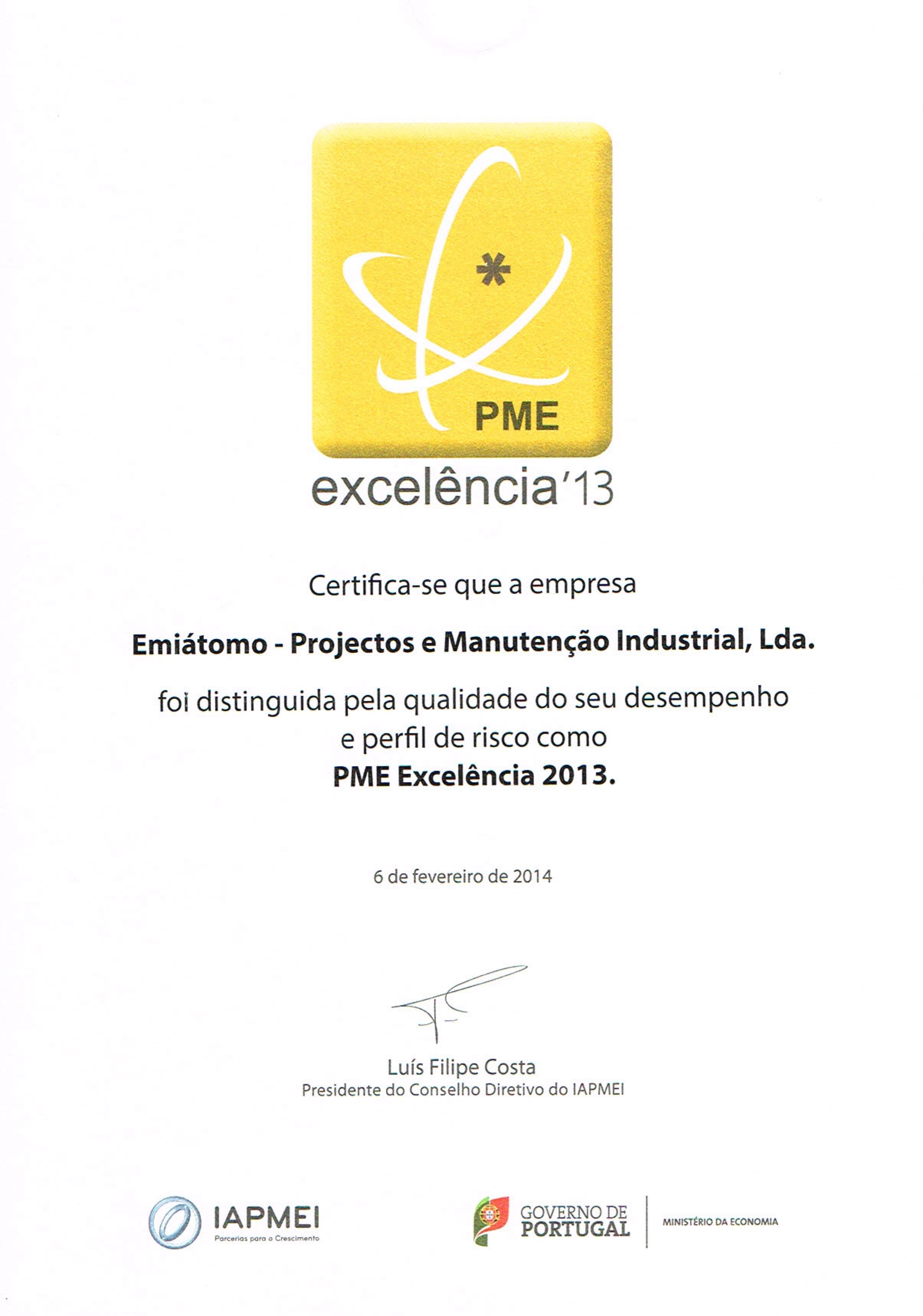 PME Excelência 2013 