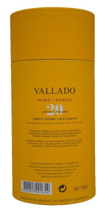 QTA. DO VALLADO TAWNY - V.PORTO - 20 ANOS (0,50L)