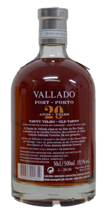 QTA. DO VALLADO TAWNY - V.PORTO - 20 ANOS (0,50L)