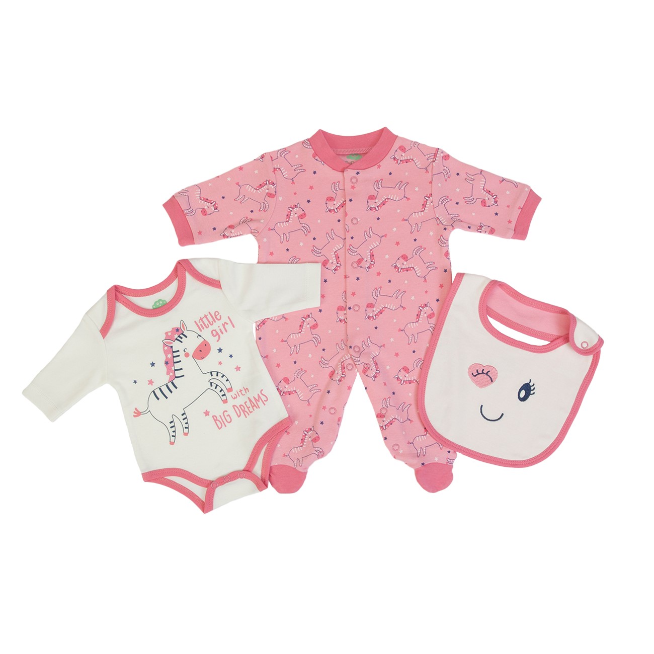Babygrow + body + bib Organic FS Baby