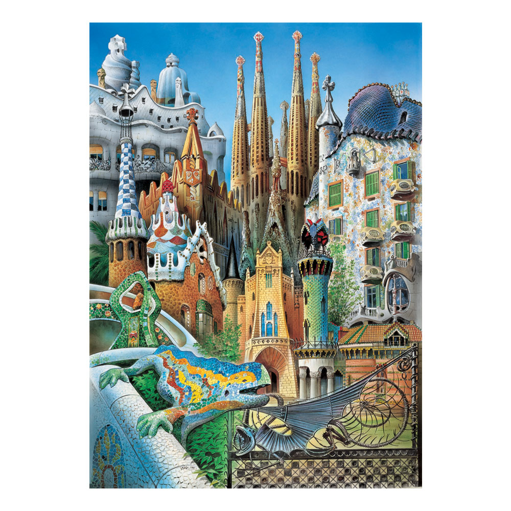 Puzzle Miniaturas 1000 Collage Gaudí