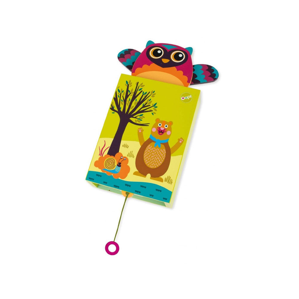 Oops Wall Hanging Wooden Musical Box Owl