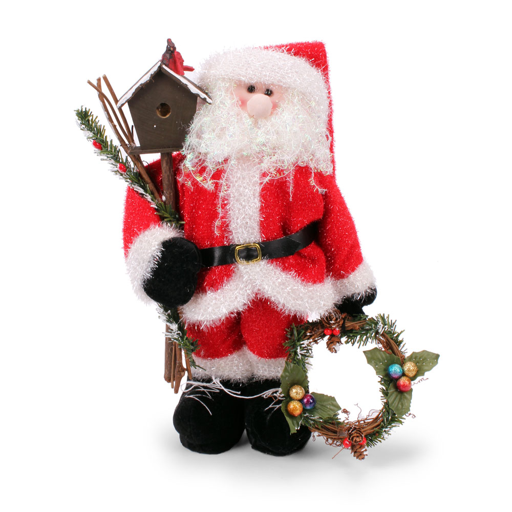 Boneco Pai Natal Decorativo com Casa