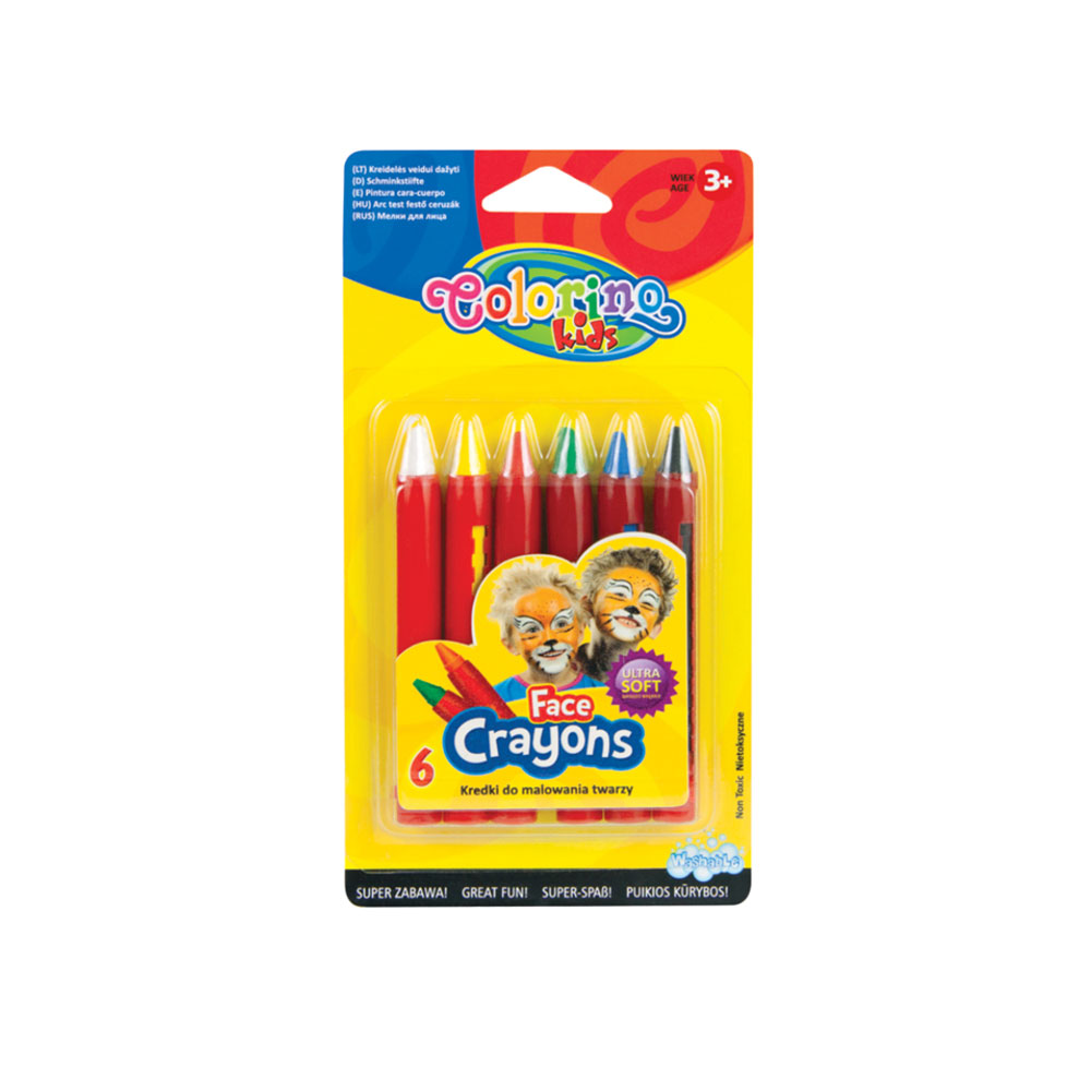 Face Crayons 6 Colours