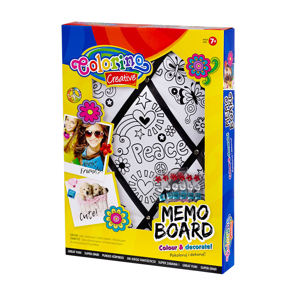 Memo Board. Colour and Decorate Set