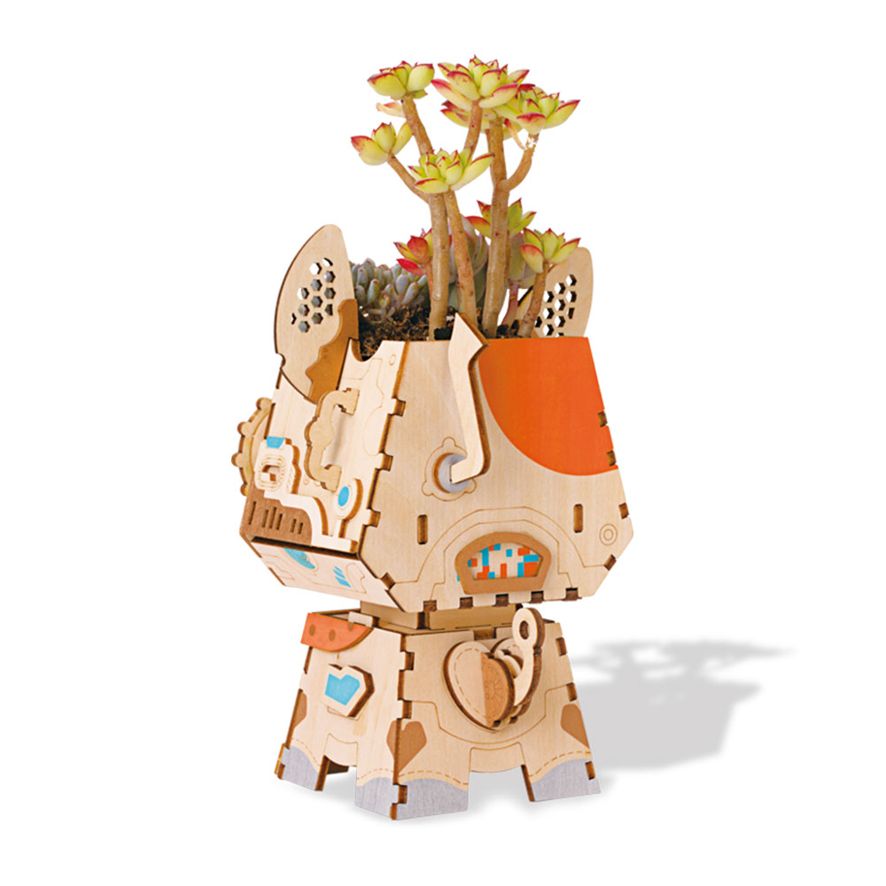Puzzles 3D Vaso de Flores Cachorrinho