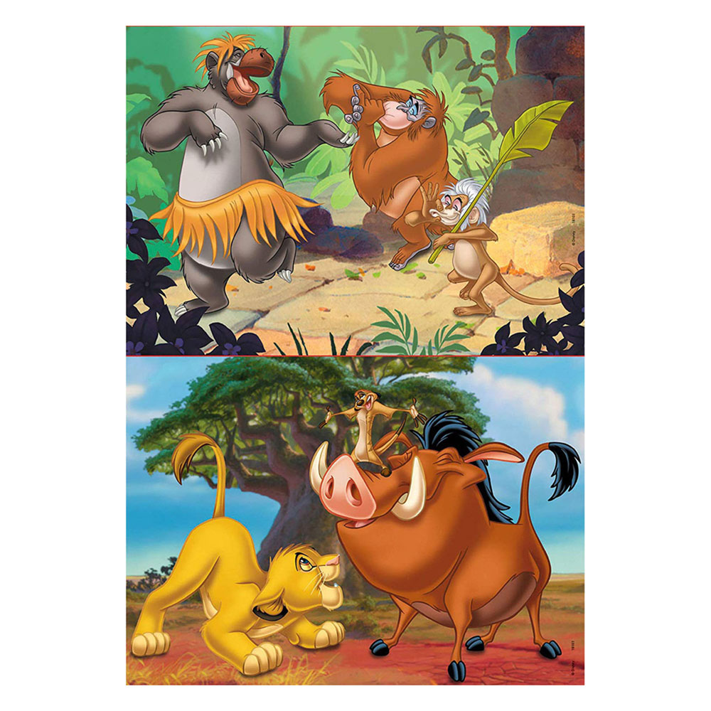 2x Puzzle 20 Disney Animals