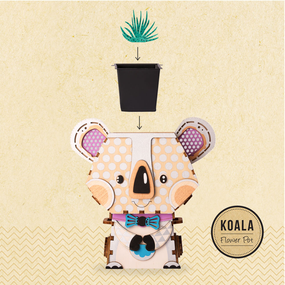 Rompecabezas 3D Florero Koala