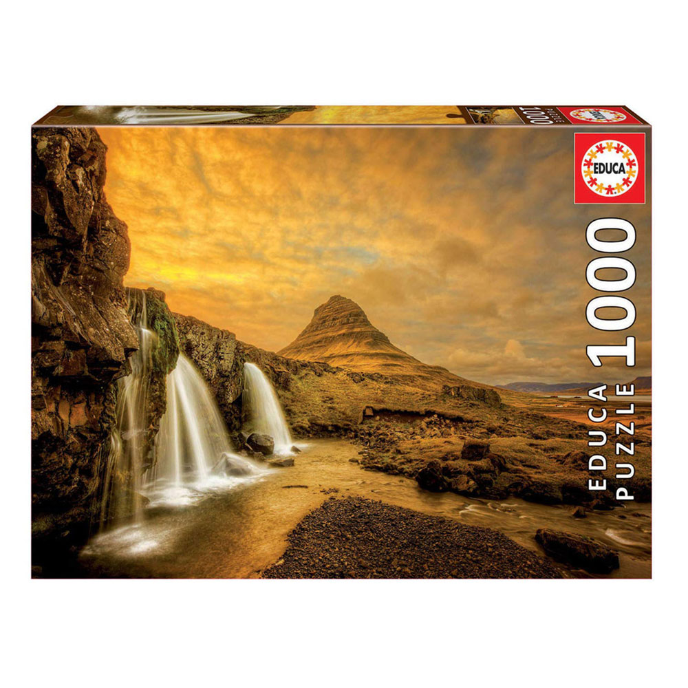 Puzzle 1000 Cascata de Kirkjufellsfoss Islândia