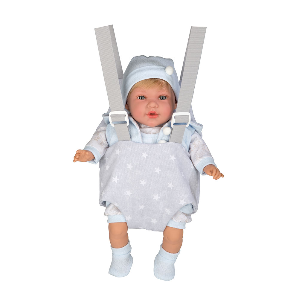 Grey Adjustable Baby Holder 45 cm Dolls