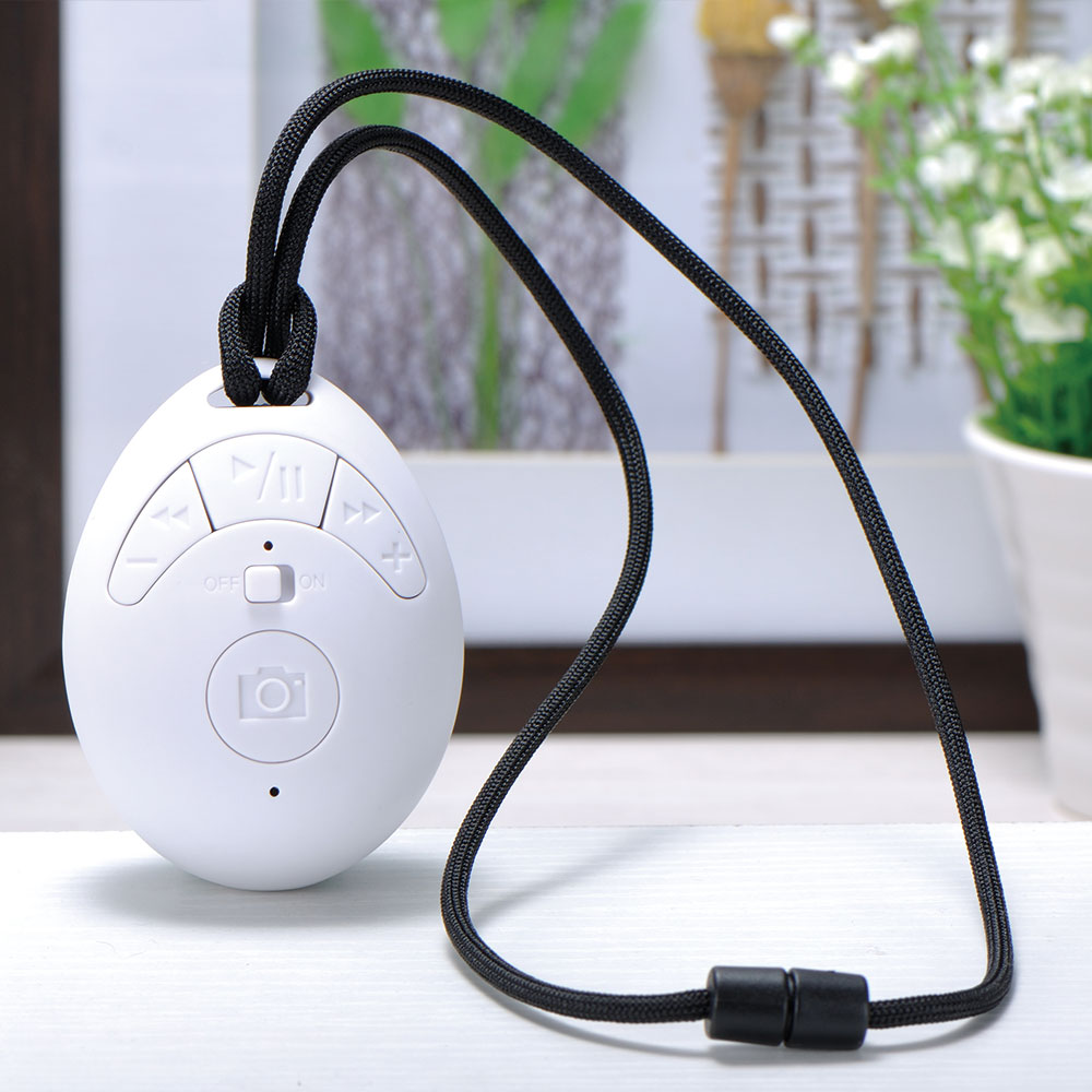 White Mini Talk Bluetooth MP3 Speaker + Micro