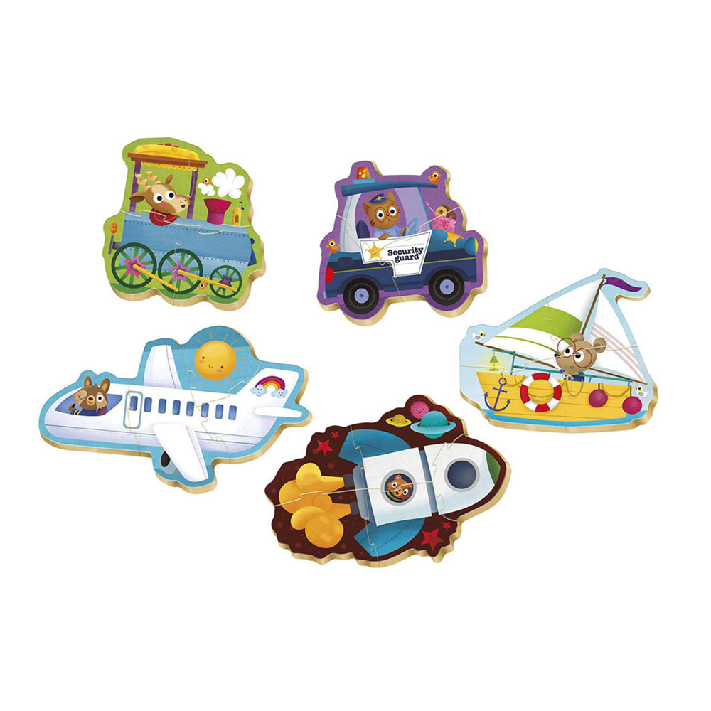 5 Baby Puzzles Vehicles 2