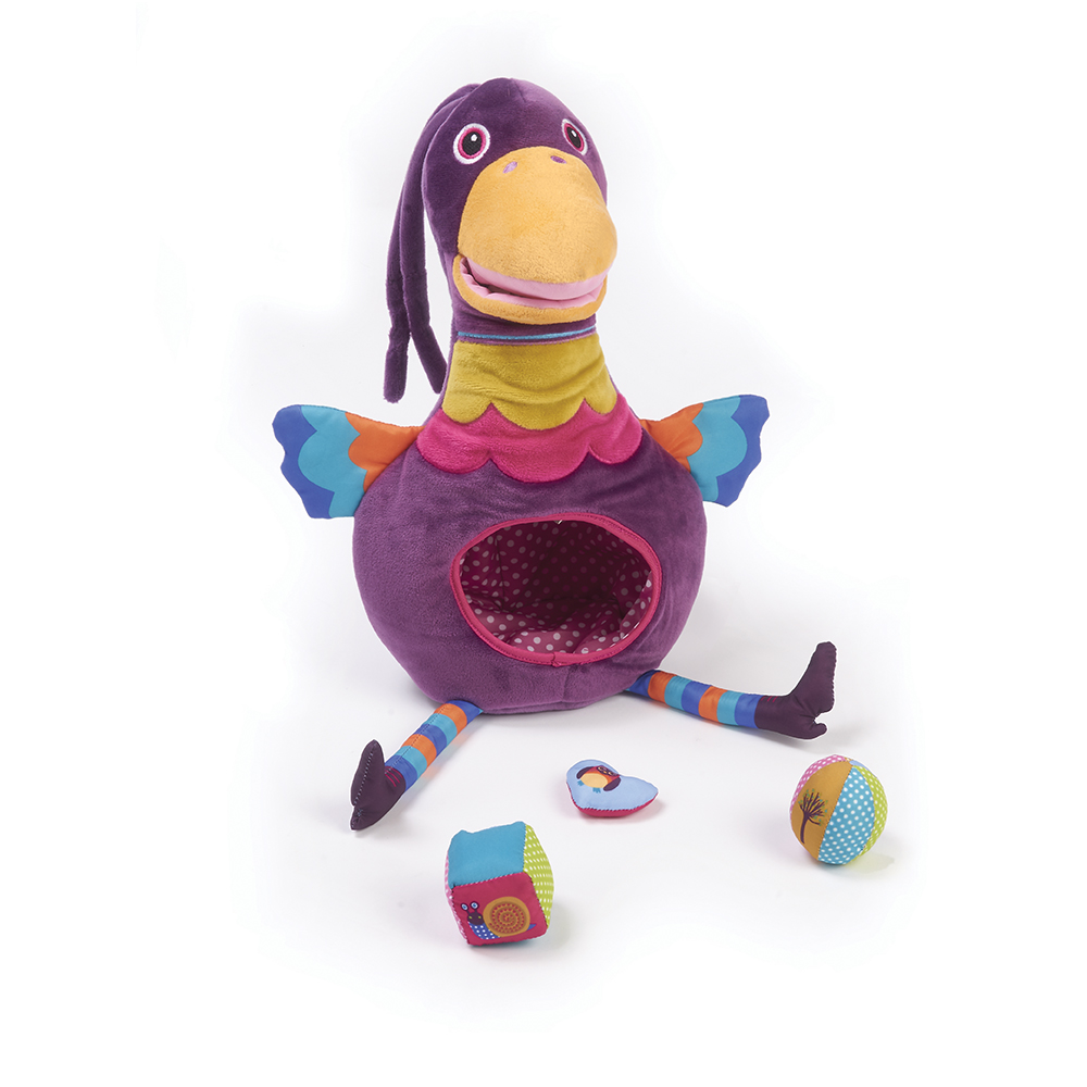 Oops Activity Soft Toy with Blocks Peacock