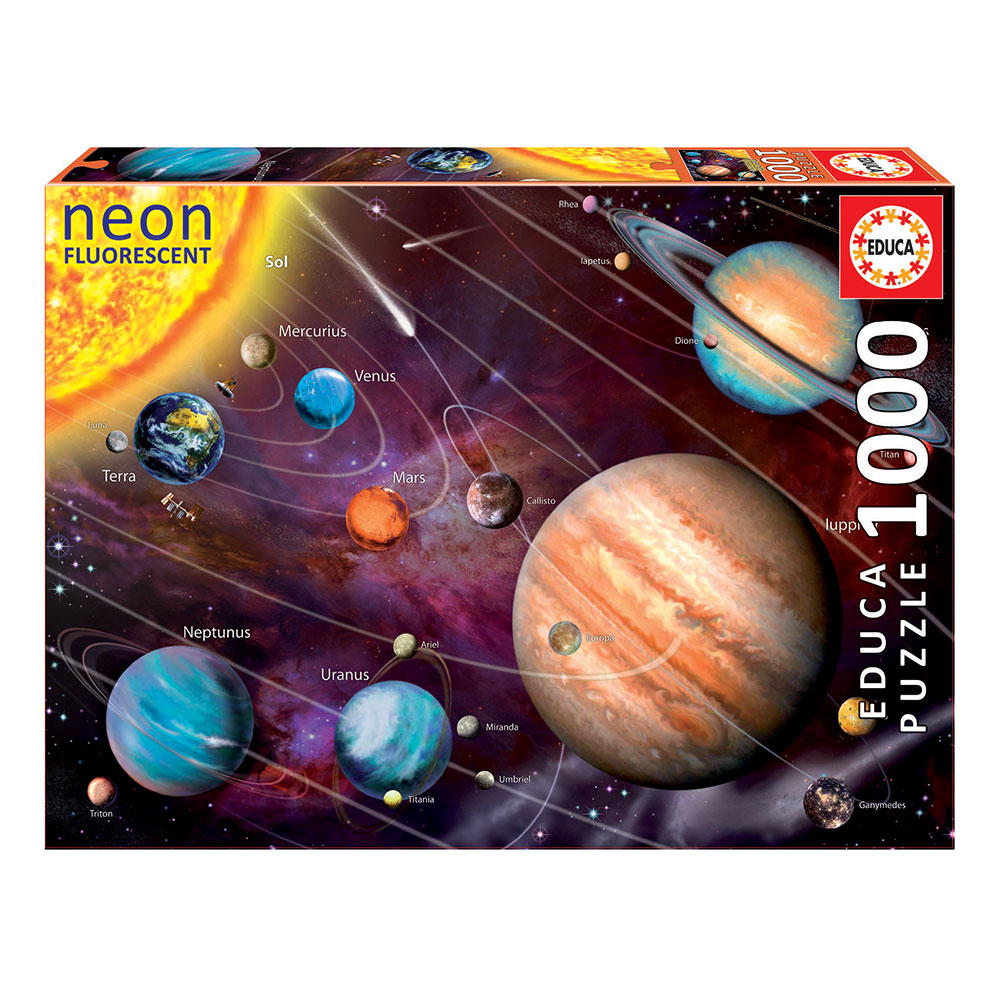 Puzzle 1000 Neon Sistema Solar