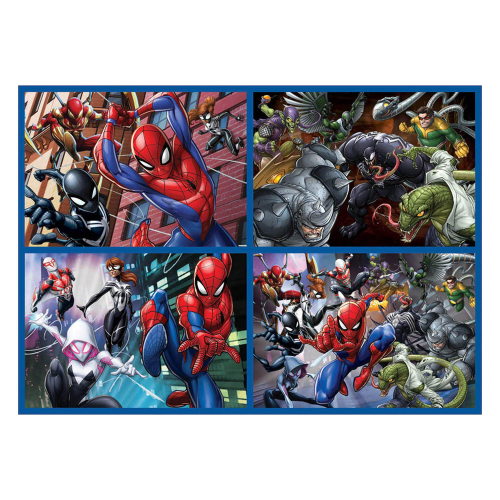 4 Multi Puzzles Spiderman 50-80-100-150