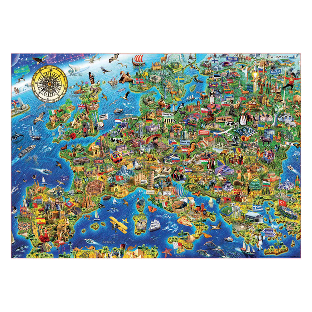 Puzzle 500 Mapa da Europa