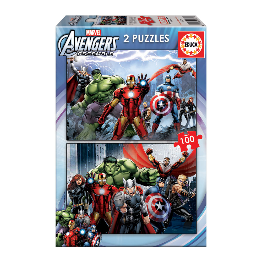 2x Puzzle 100 Avengers