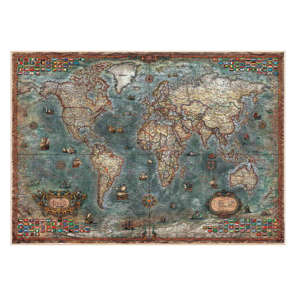 Puzzle 8000 Mapa Histórico do Mundo