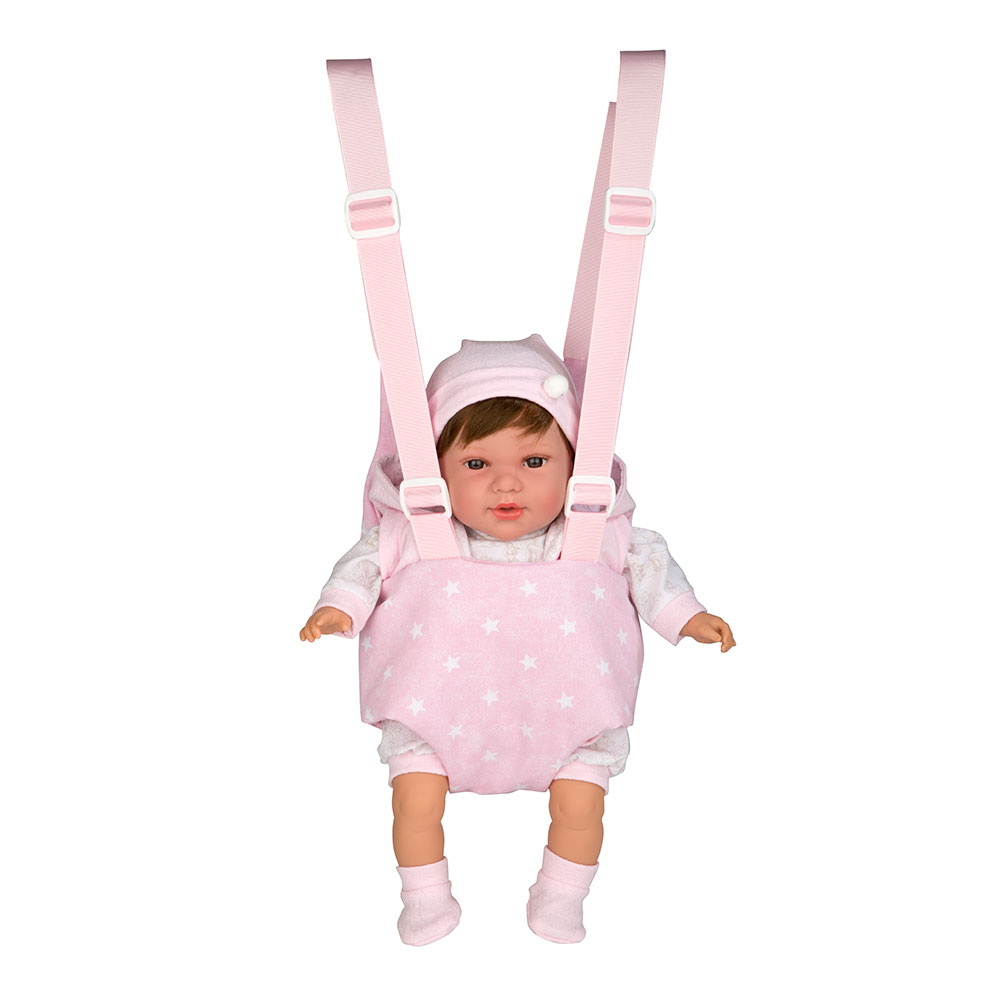 Pink Adjustable Baby Holder 45 cm Dolls