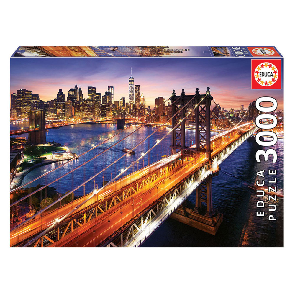 Puzzle 3000 Manhattan ao Pôr-Do-Sol
