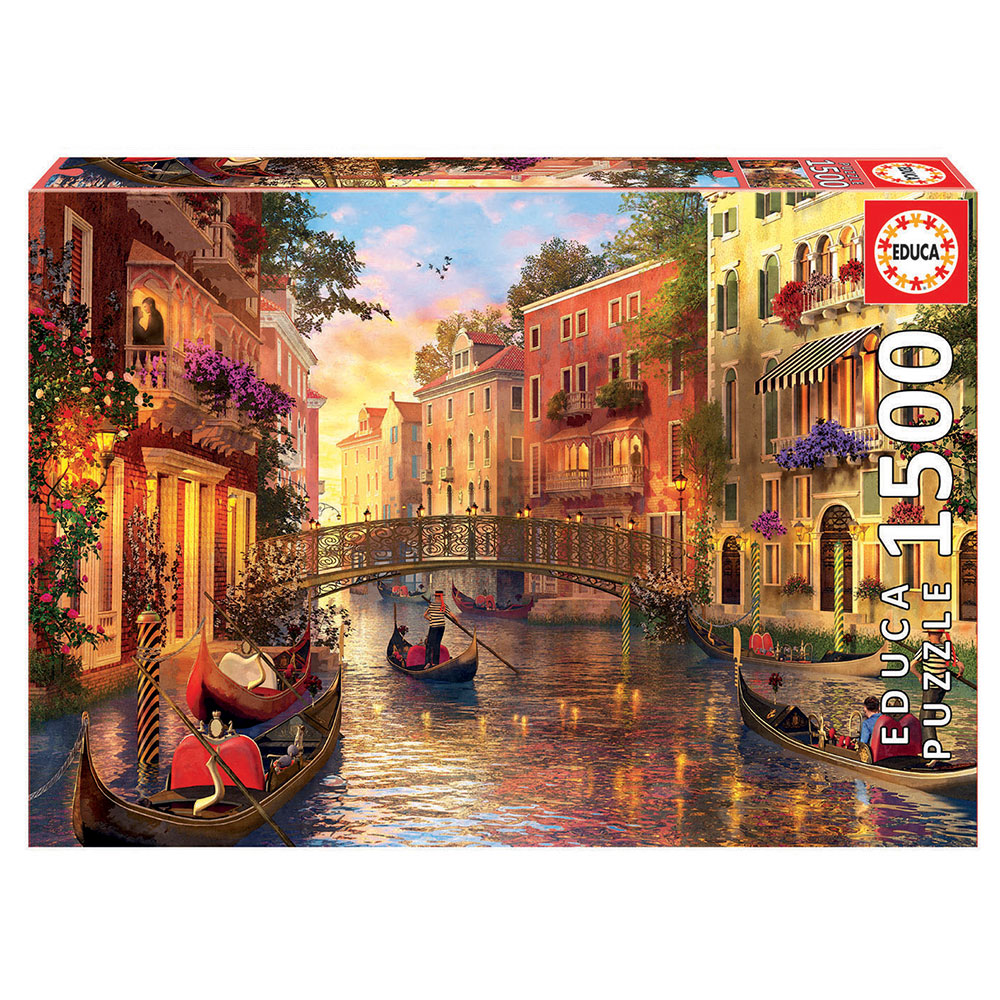 Puzzle 1500 Entardecer Em Veneza