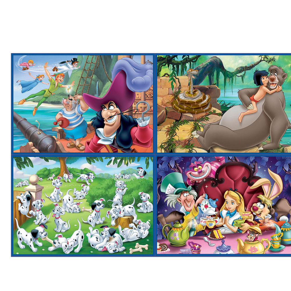 4x Puzzles Progressivos Disney Clássicos