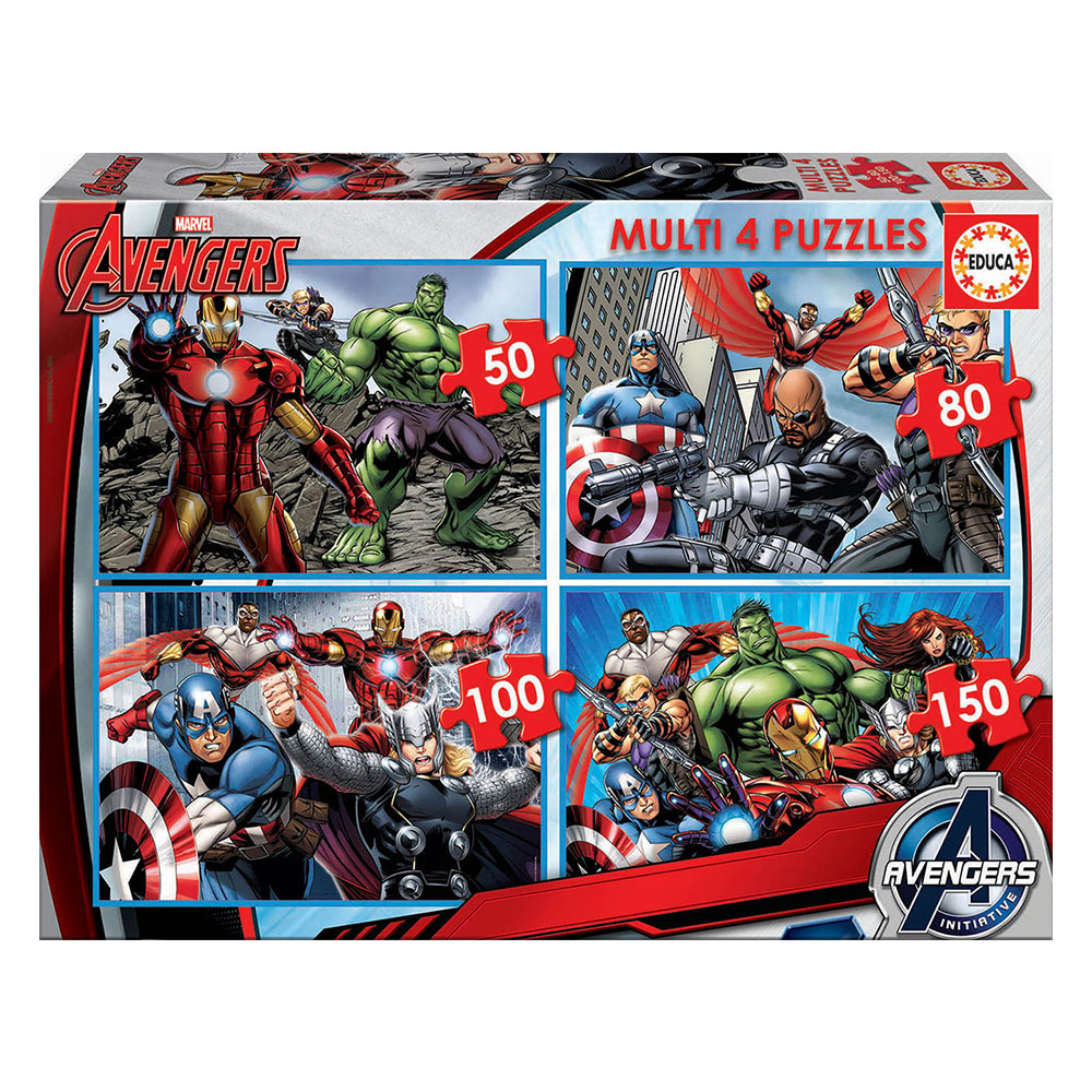 Multi 4 Puzzles Avengers