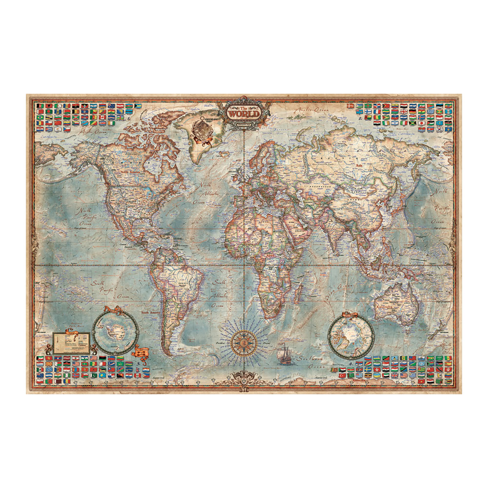 Puzzle Miniaturas 1000 Mapa Mundo