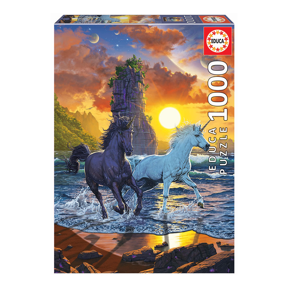 Puzzle 1000 Unicorns On The Beach Vincent Hie