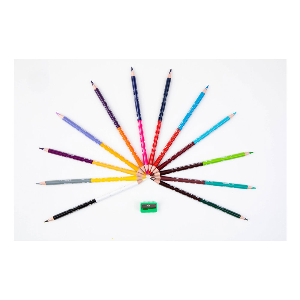 Set 12 Pencils 24 Colours Colorino Disney Frozen II