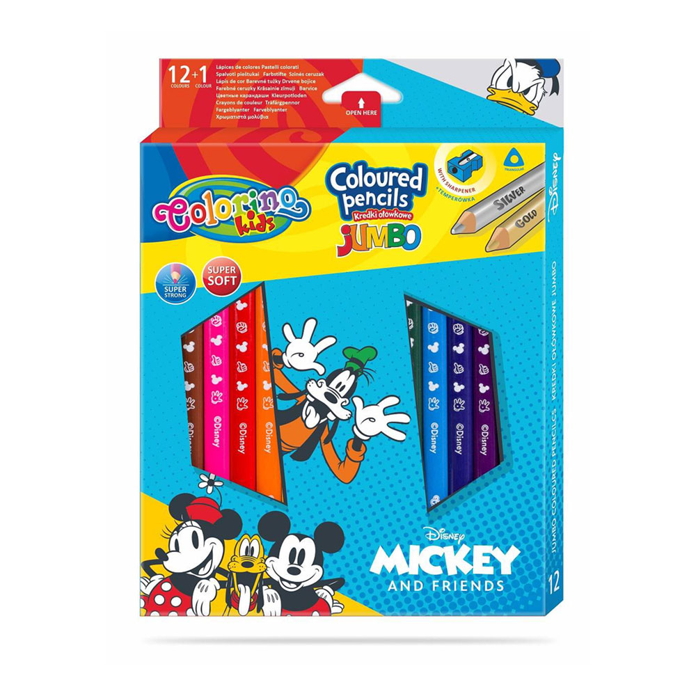 Caja 12 Lápiz + 1 Colorino Disney Mickey