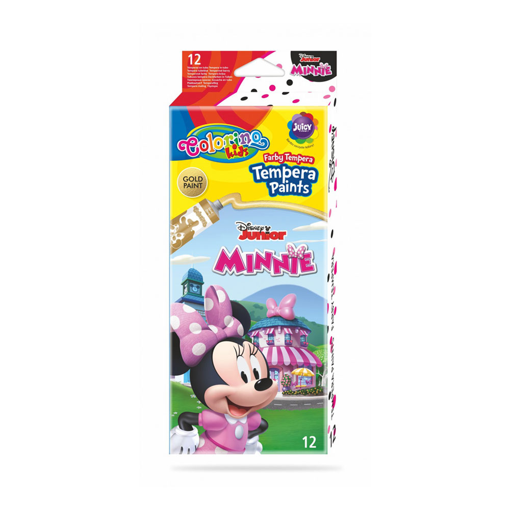 Caja 12 Colores Tintas Colorino Disney Minnie