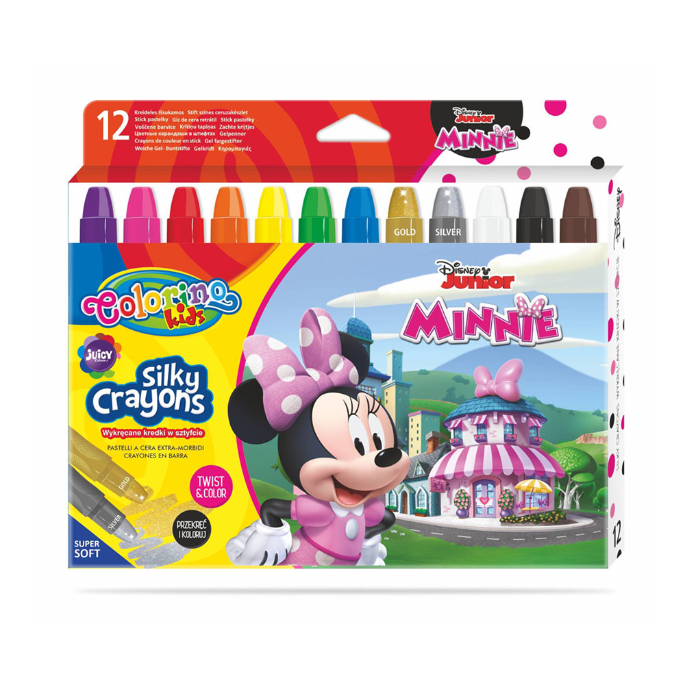 Caja 12 Crayons Colorino Disney Minnie
