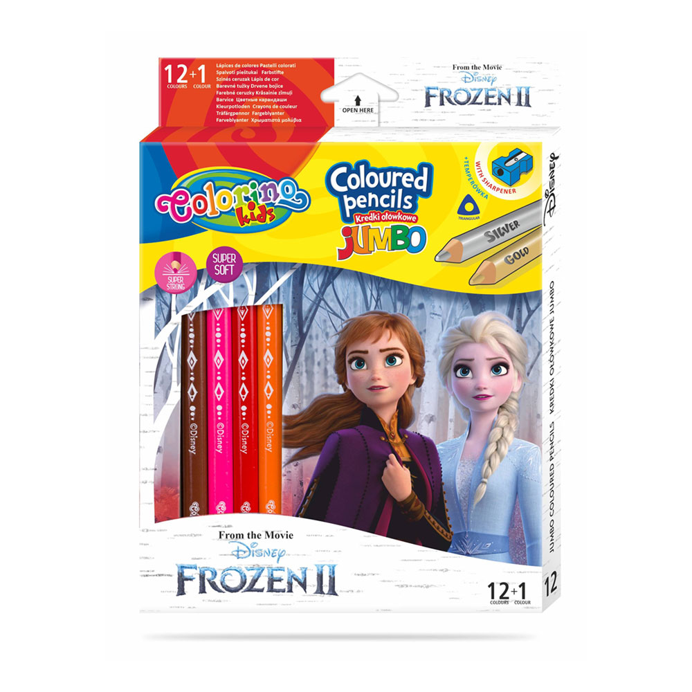 Caja 12 Lápiz + 1 Colorino Disney Frozen II