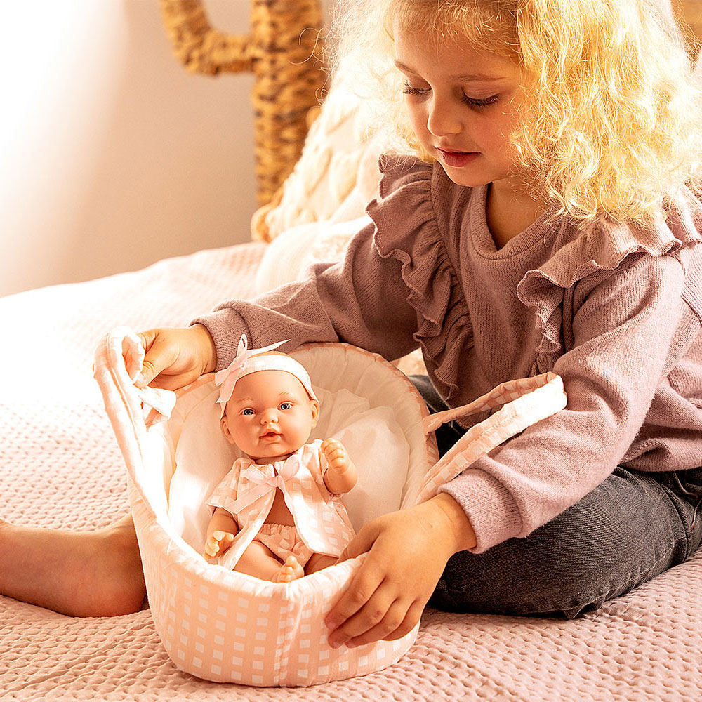 Elegance 26 cm Pillines Pink with Carrycot