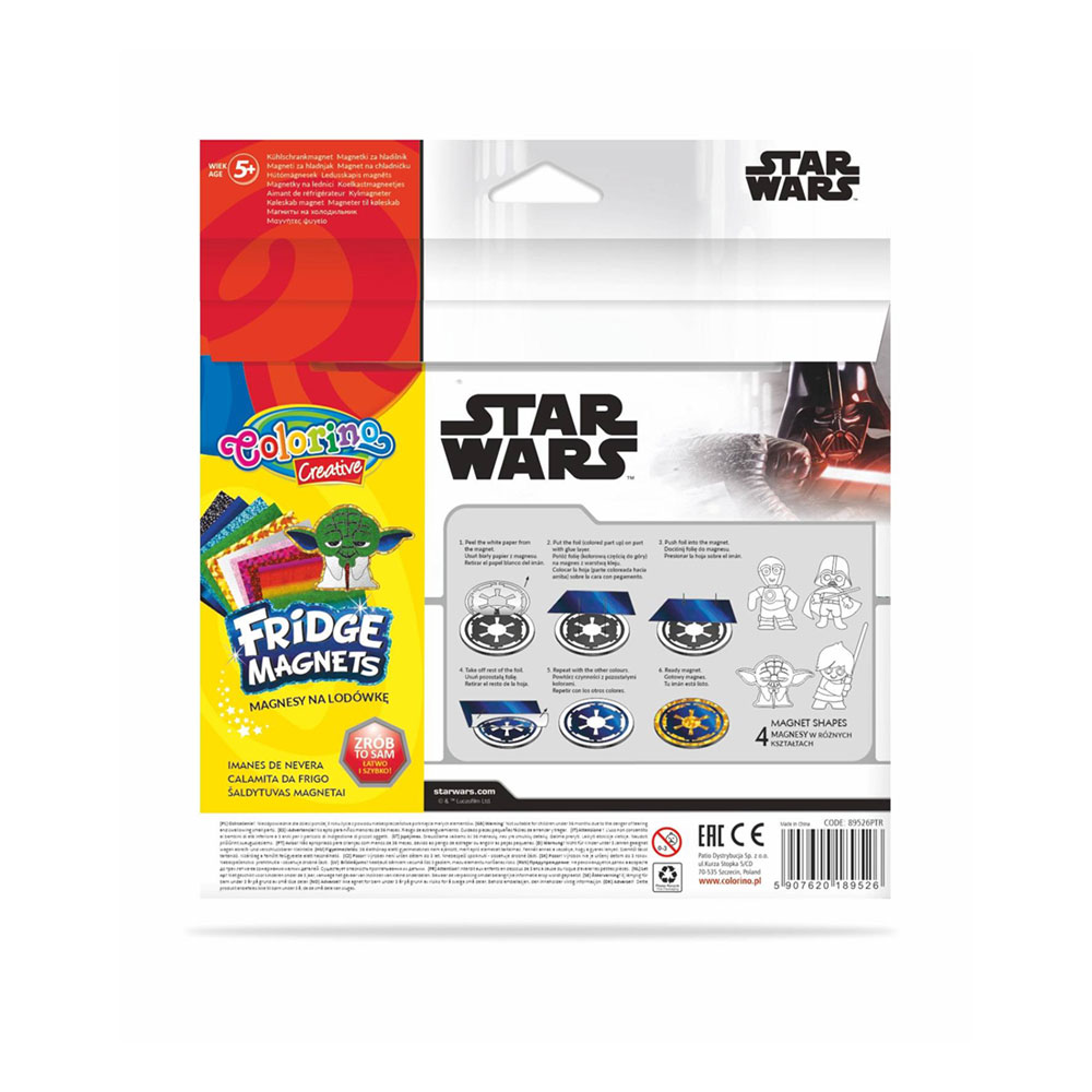 Set 4 Magnets 2 Sort. Colorino Disney Star Wars DIS 12 pcs