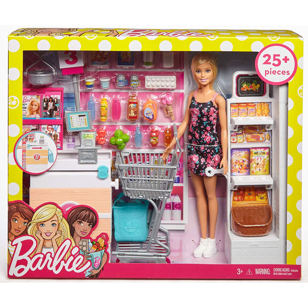 Barbie Let´s go to the supermarket