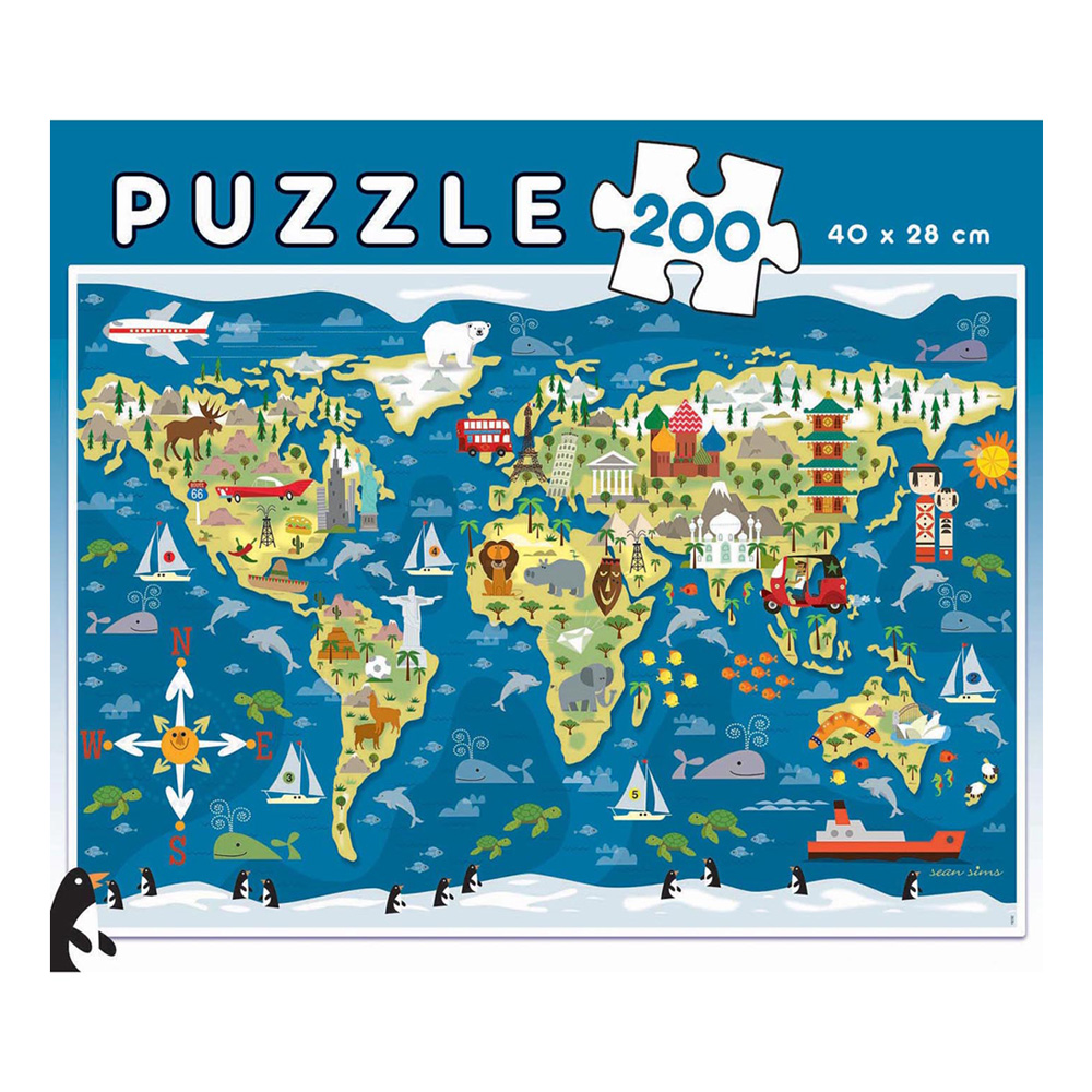 Junior Puzzle 200 World Map