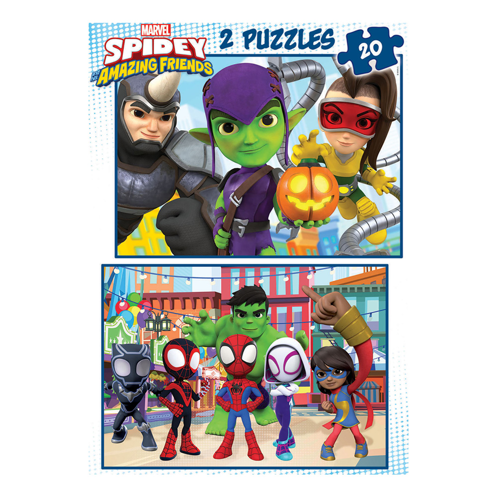 2x Puzzle 20 Spidey Amazing Friends