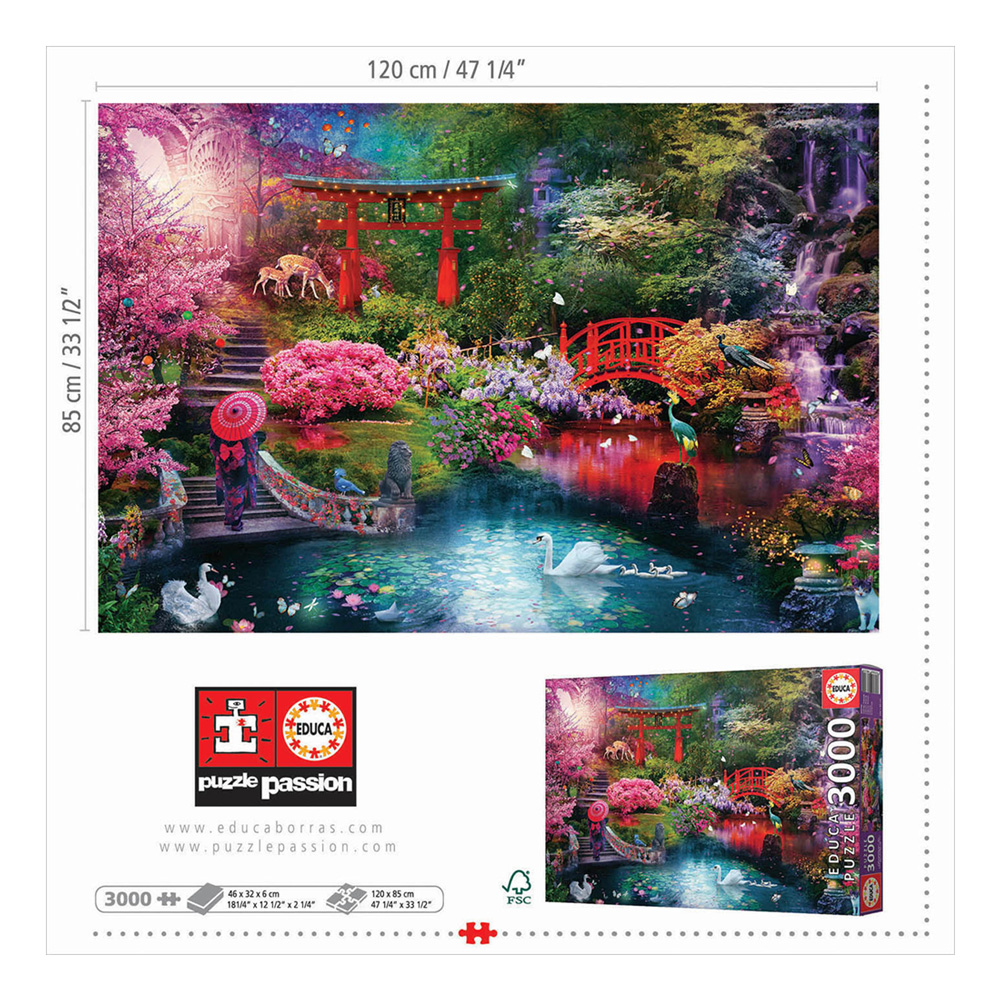 Puzzle 3000 Jardim Japonês