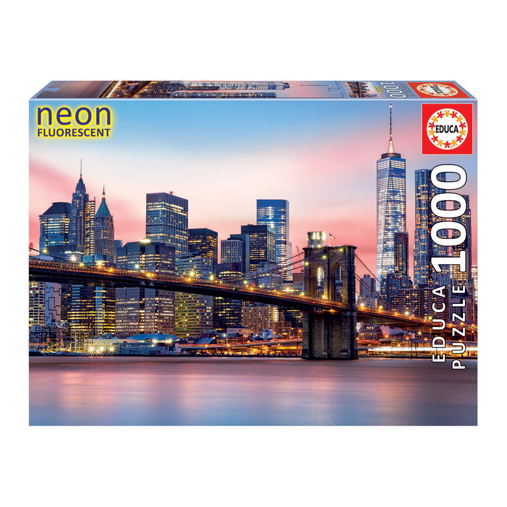 Puzzle 1000 Neon Ponte de Brooklyn