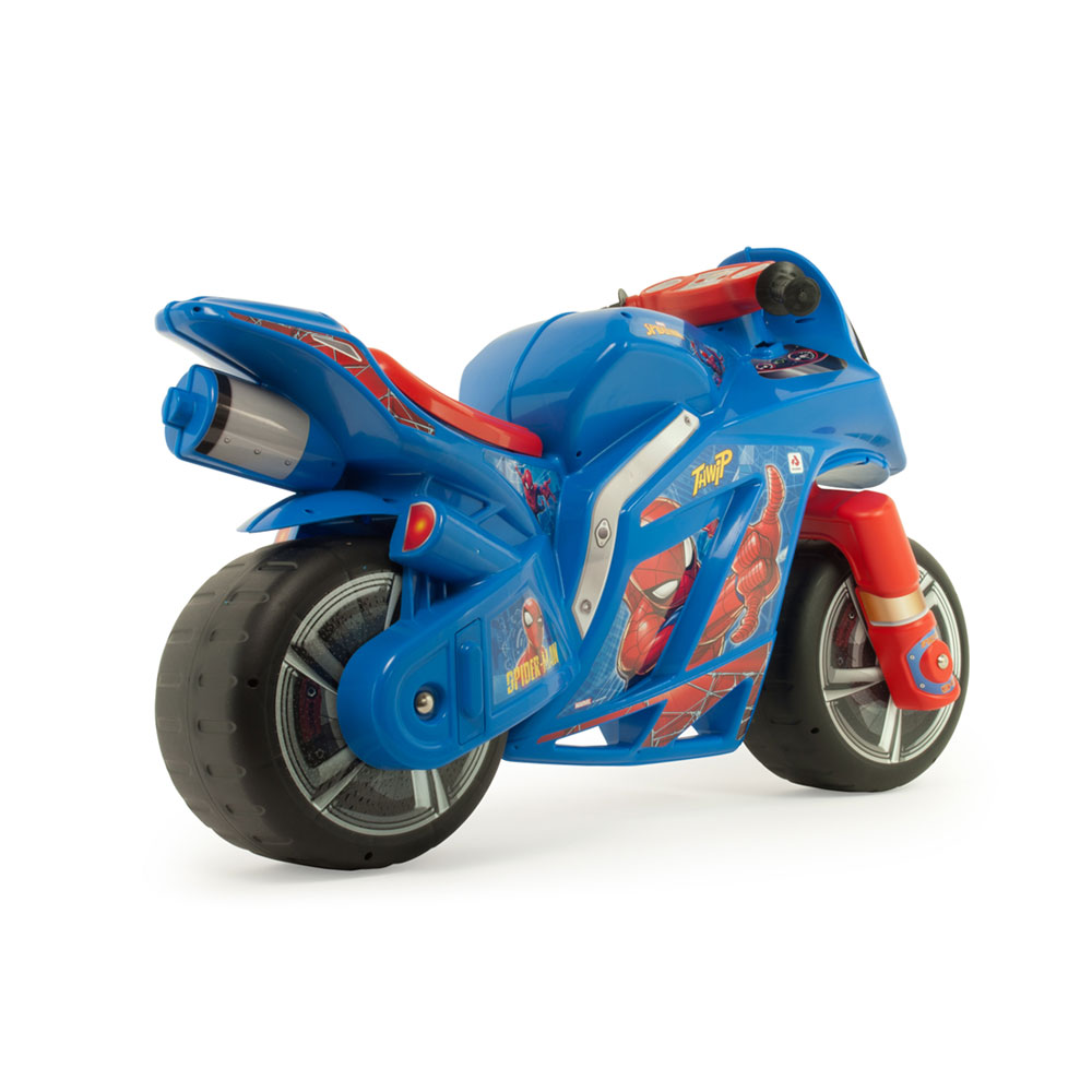 Injusa Moto Ride-on XL Spiderman Azul